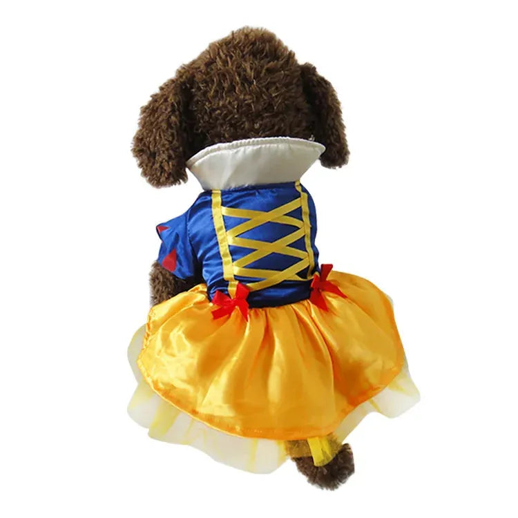 Princess Snow Dog Halloween Costume Dress