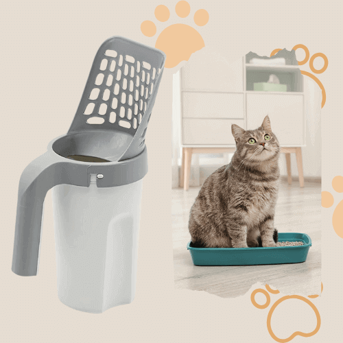 Cat Litter Scooper with Holder