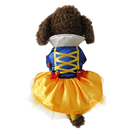 Princess Snow Dog Halloween Costume Dress