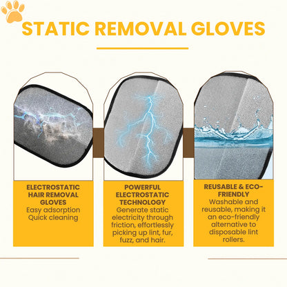 Pet Grooming Gloves for Cats & Dogs
