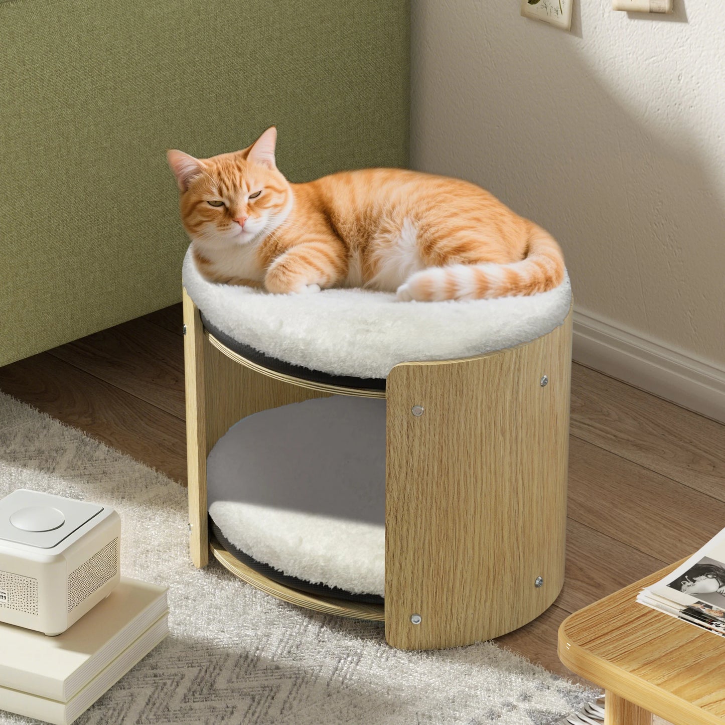 Elevated Cat Bed for Indoor Cats