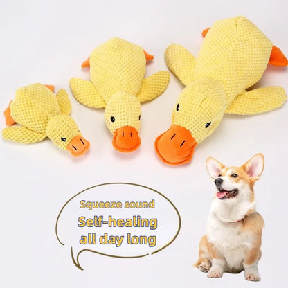Bite-Resistant Duck Plush Toy for Pets