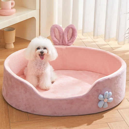Soft Pet Bed with Detachable Washable Cover