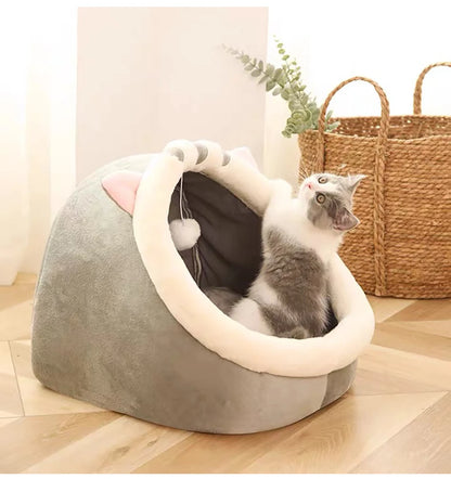 Cartoon Cat Bed for Deep Sleep