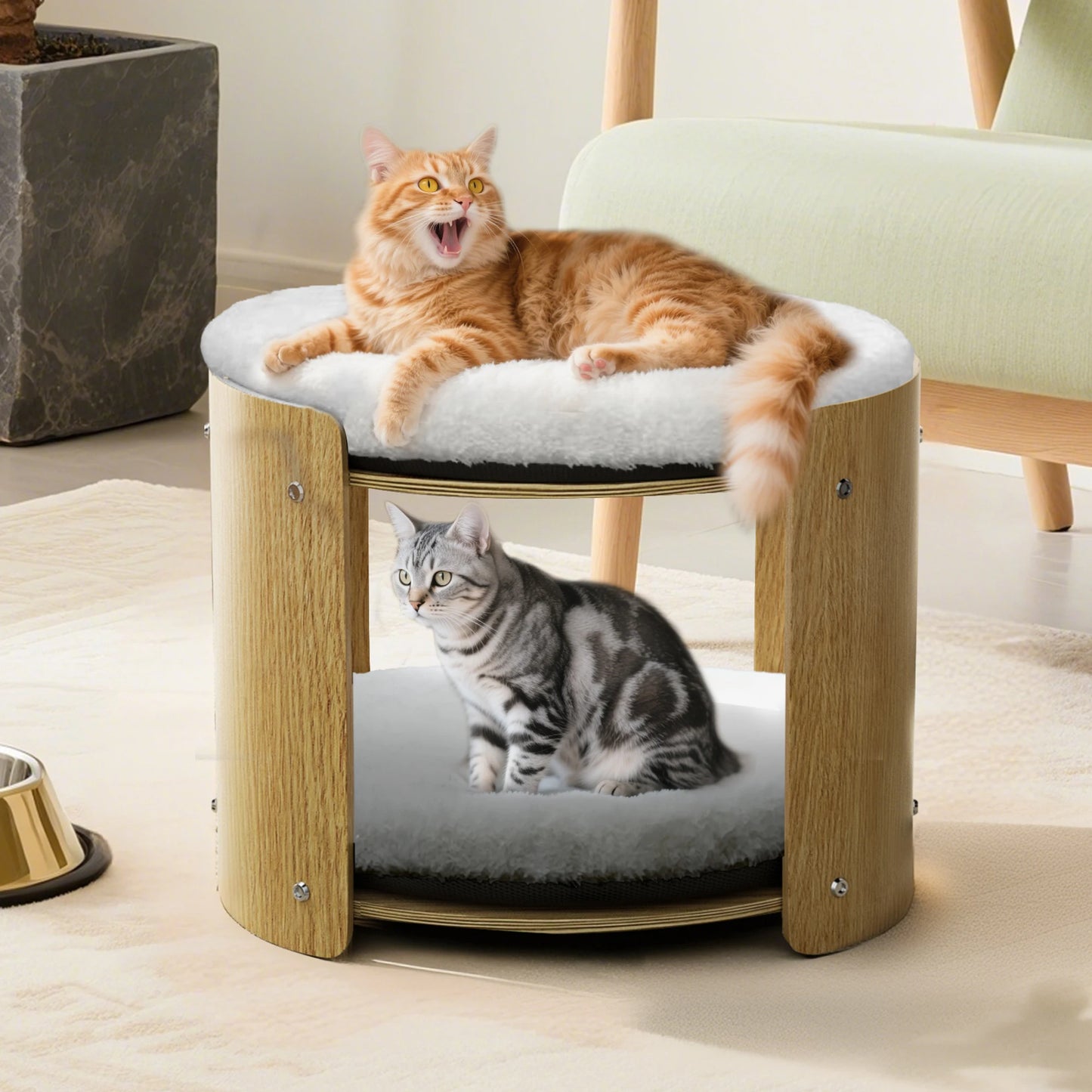 Elevated Cat Bed for Indoor Cats