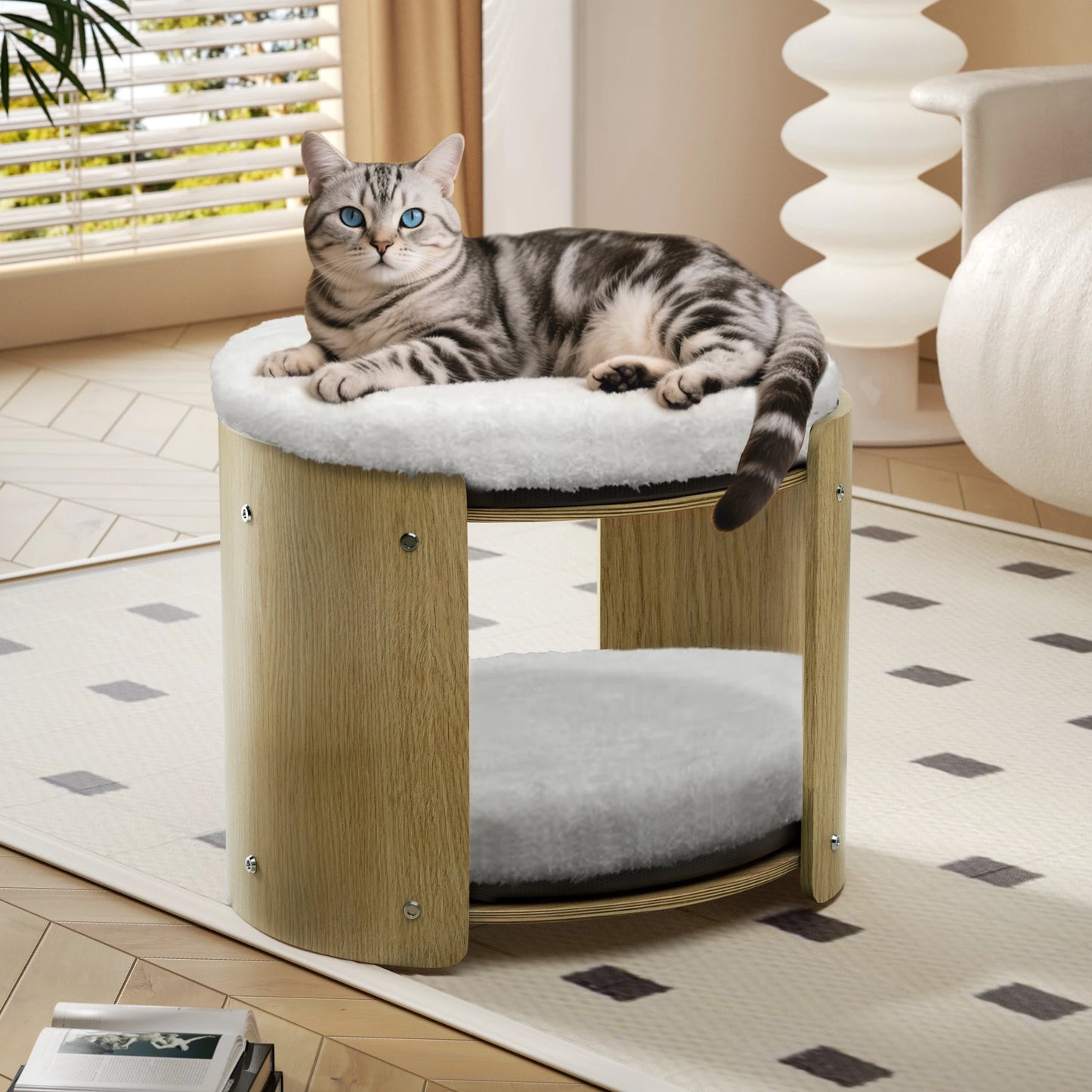 Elevated Cat Bed for Indoor Cats