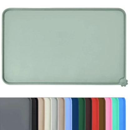 Non-Slip Pet Food Mat for Cats & Dogs