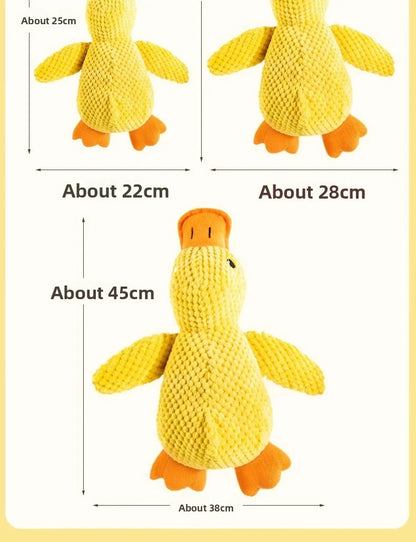 Bite-Resistant Duck Plush Toy for Pets