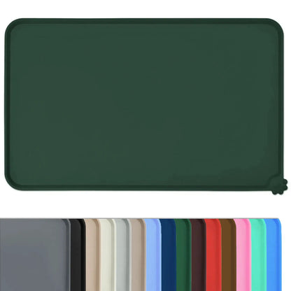 Non-Slip Pet Food Mat for Cats & Dogs