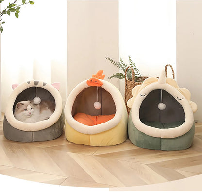 Cartoon Cat Bed for Deep Sleep