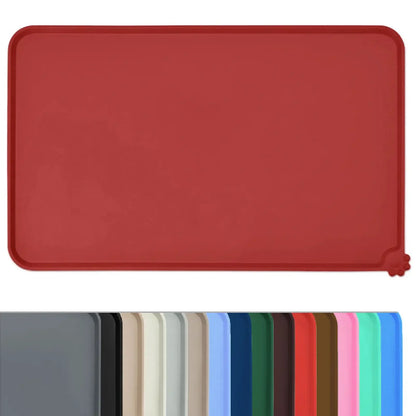 Non-Slip Pet Food Mat for Cats & Dogs