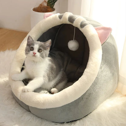 Cartoon Cat Bed for Deep Sleep