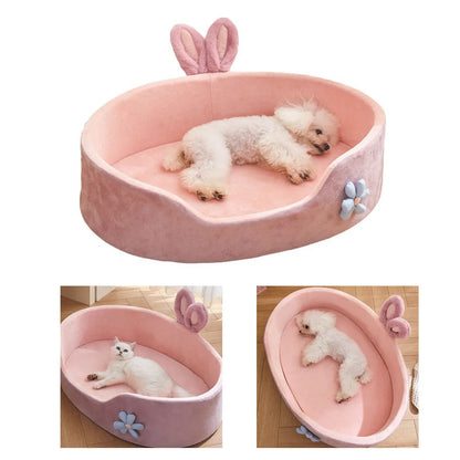 Soft Pet Bed with Detachable Washable Cover