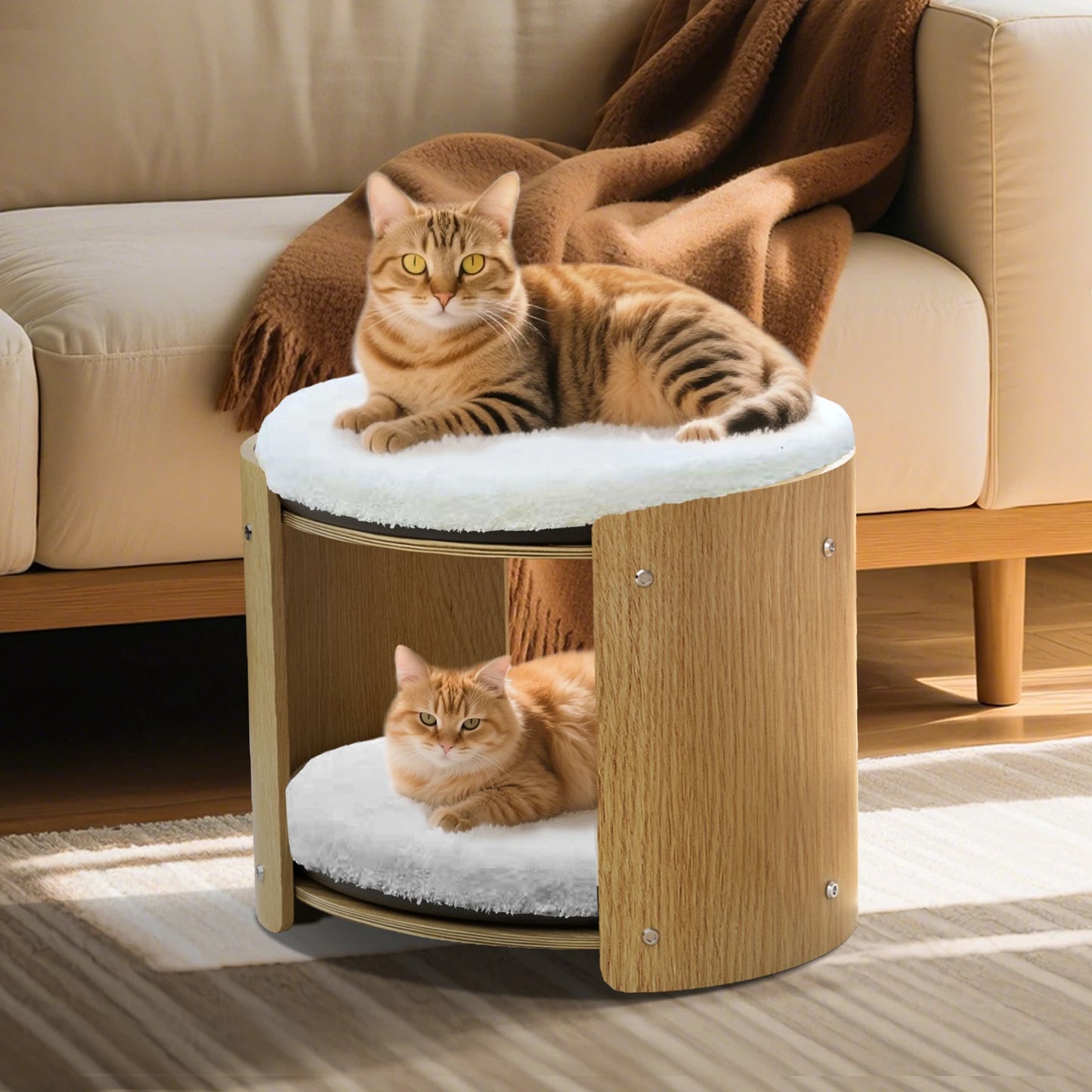 Elevated Cat Bed for Indoor Cats