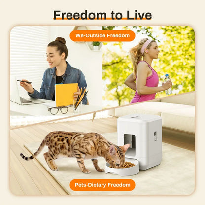 Upgraded Automatic Cat Feeder with WiFi Control