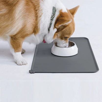Non-Slip Pet Food Mat for Cats & Dogs
