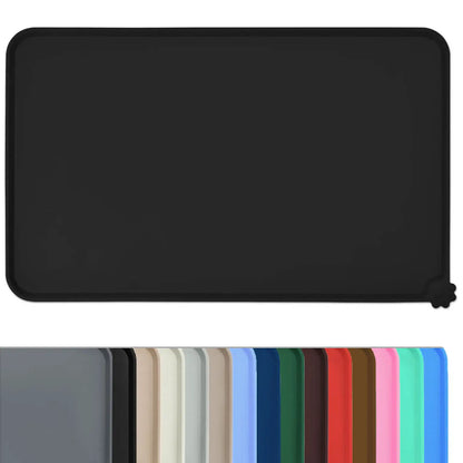 Non-Slip Pet Food Mat for Cats & Dogs