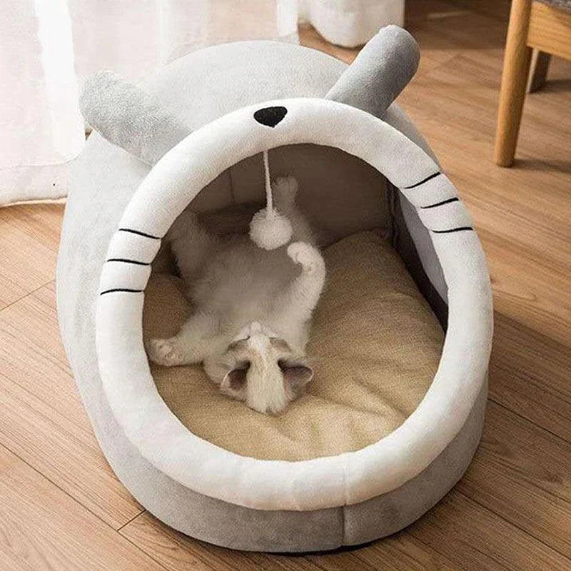 Cartoon Cat Bed for Deep Sleep