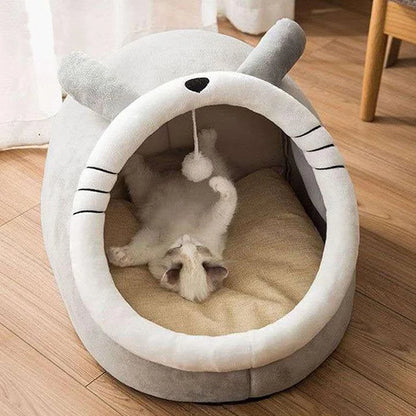 Cartoon Cat Bed for Deep Sleep