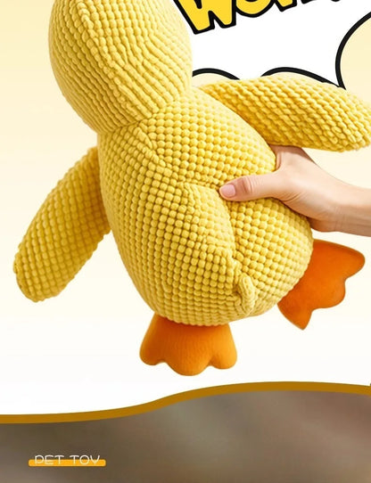 Bite-Resistant Duck Plush Toy for Pets