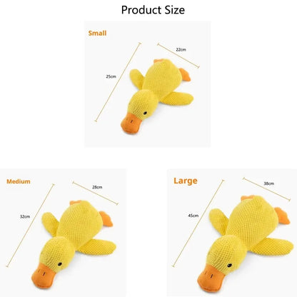Bite-Resistant Duck Plush Toy for Pets