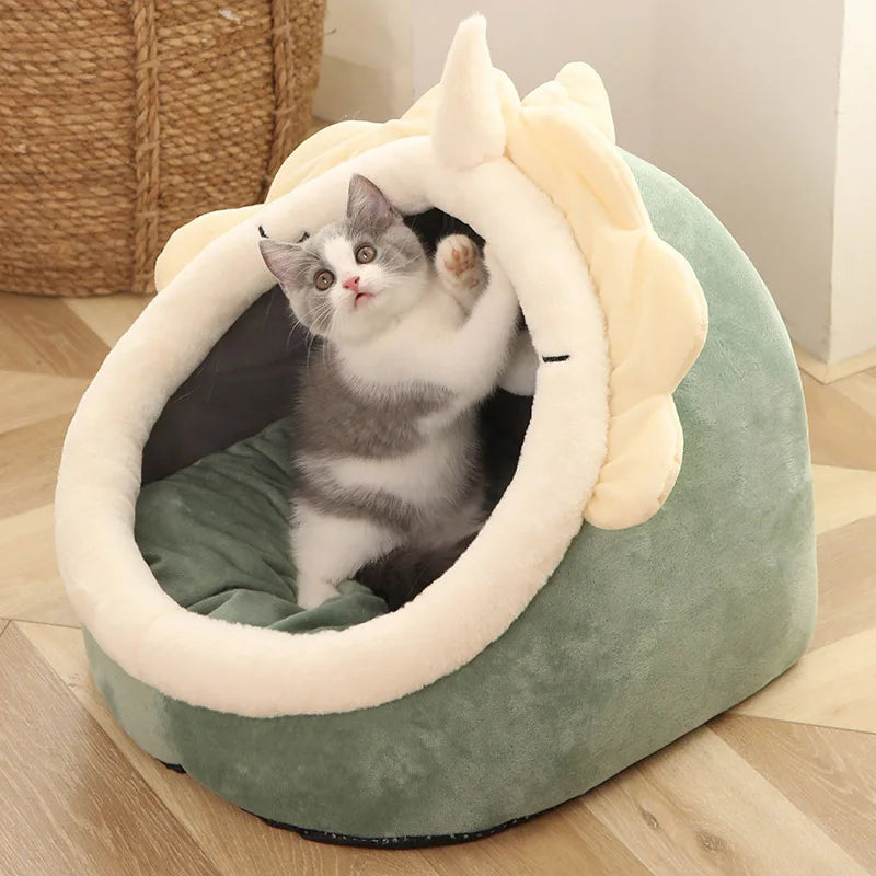 Cartoon Cat Bed for Deep Sleep