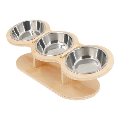 3-in-1 Cat Feeder with Bowls