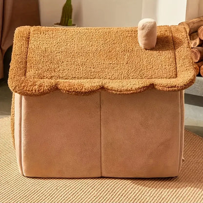 Foldable Pet House with Removable Washable Cover