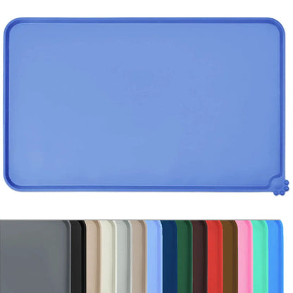 Non-Slip Pet Food Mat for Cats & Dogs