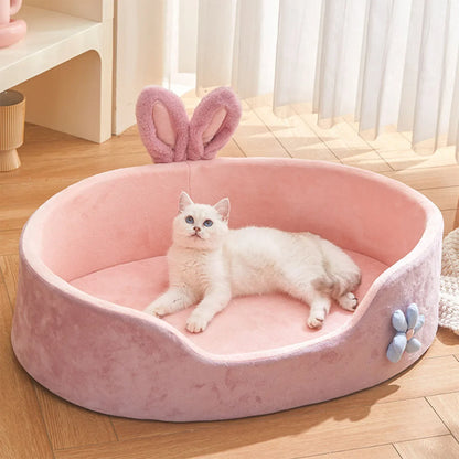 Soft Pet Bed with Detachable Washable Cover