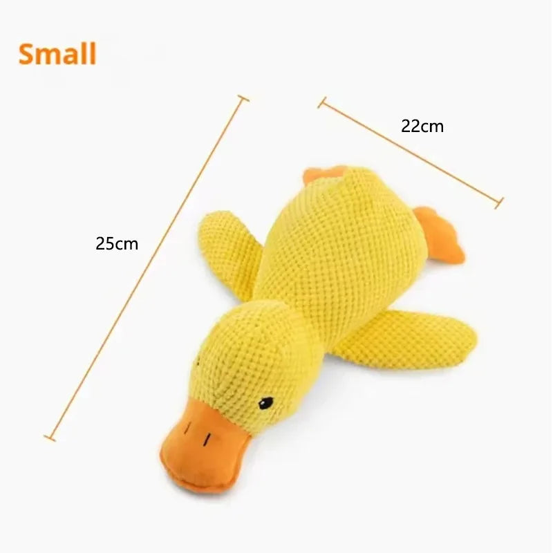 Bite-Resistant Duck Plush Toy for Pets