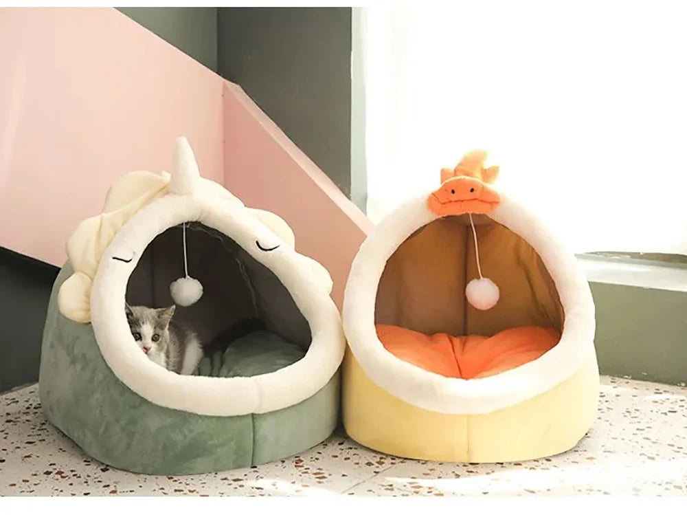 Cartoon Cat Bed for Deep Sleep
