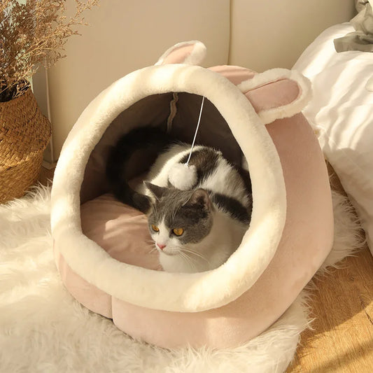 Cartoon Cat Bed for Deep Sleep