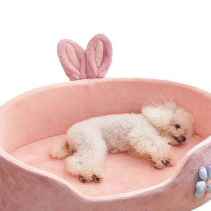 Soft Pet Bed with Detachable Washable Cover
