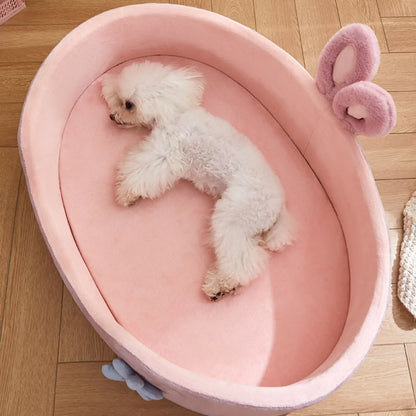 Soft Pet Bed with Detachable Washable Cover