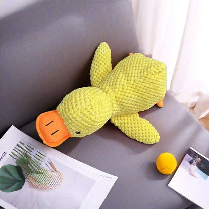 Bite-Resistant Duck Plush Toy for Pets