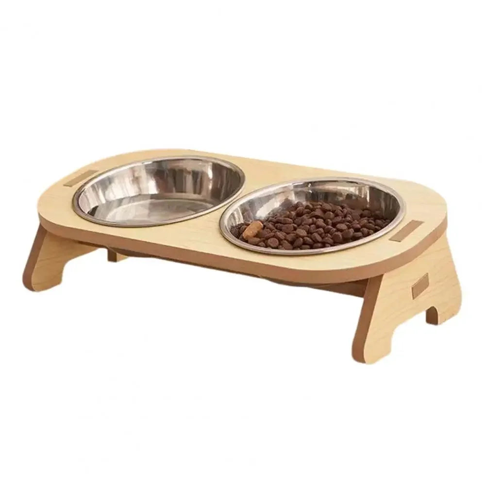 Raised Inclined Stainless Steel Pet Bowl
