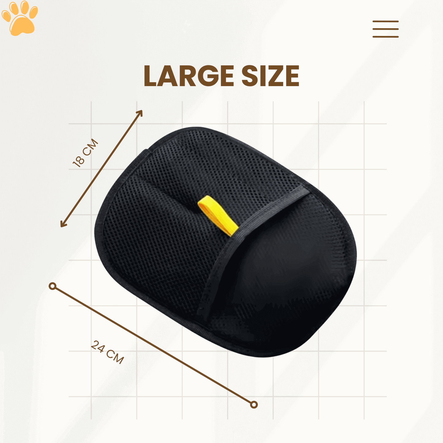 Pet Grooming Gloves for Cats & Dogs