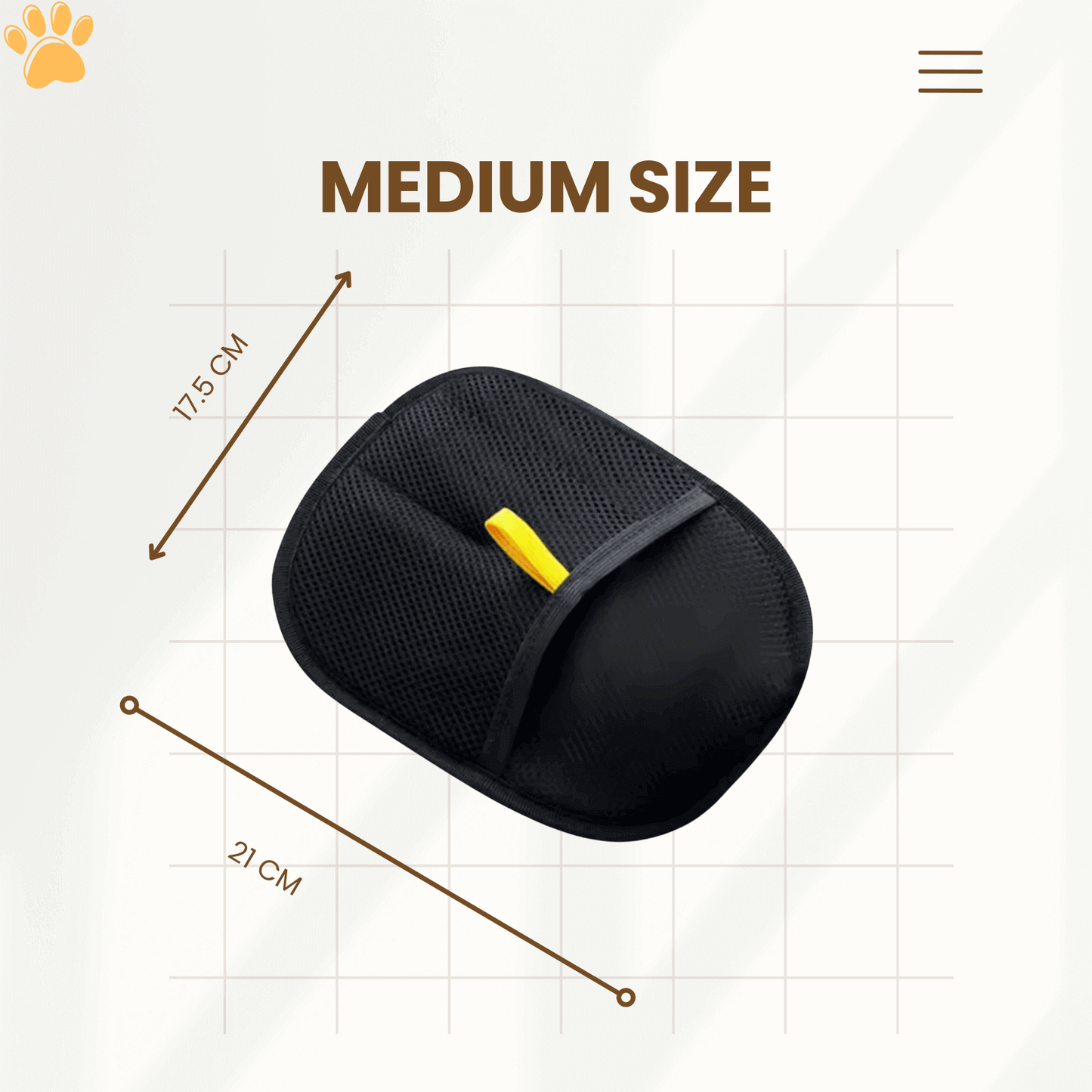 Pet Grooming Gloves for Cats & Dogs